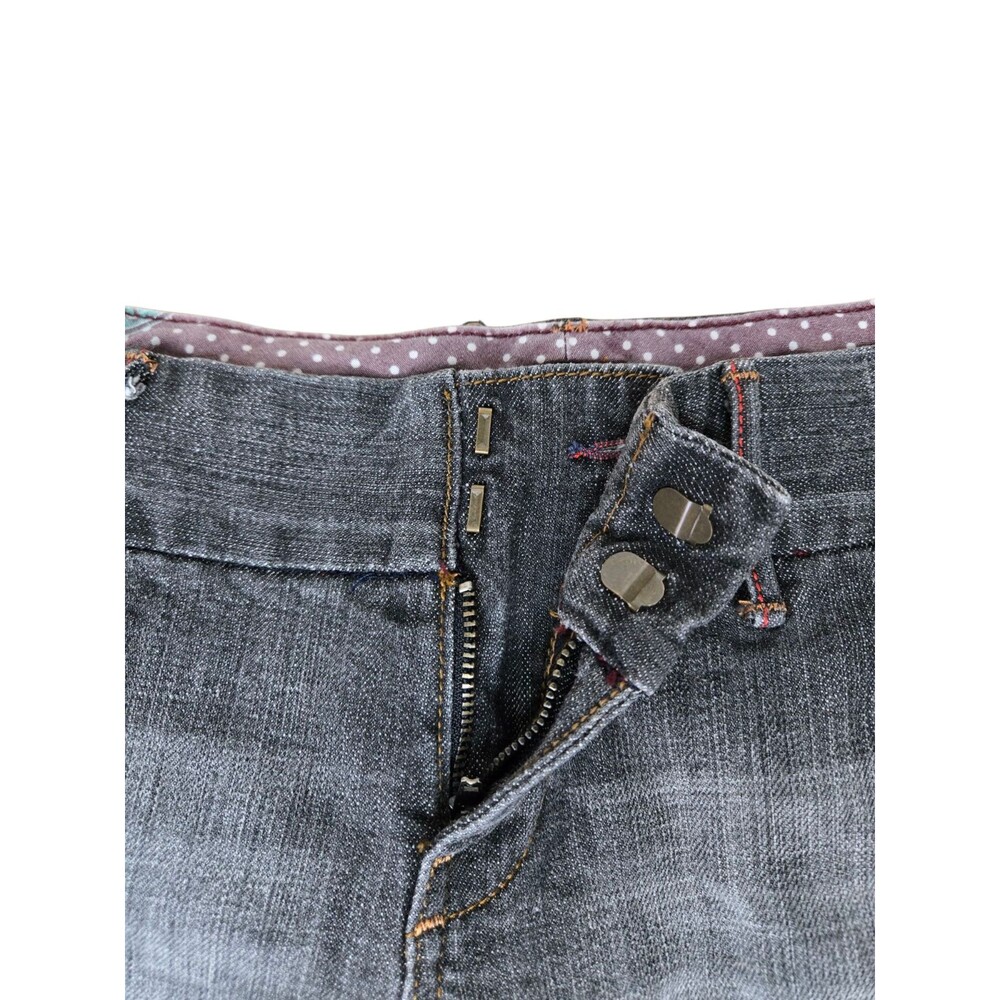 Vintage Vigoss women's Size 30 5" inseam shorts distressed buckle gray - Picture 7 of 9